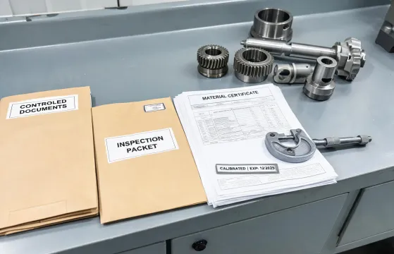 Inspection packet for machinery supply